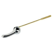 XIANXIAN Universal Toilet Tank Flush Lever Side Mount Toilet Handle Replacement kit with Chrome Finish Toilet Flush Handle Plastic Nut and Plated Metal Arm